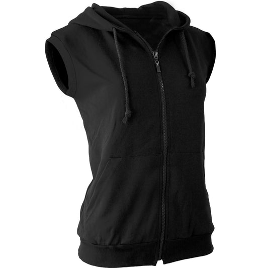 Zip Up Casual Sleeveless Hoodies for Women(5colors)