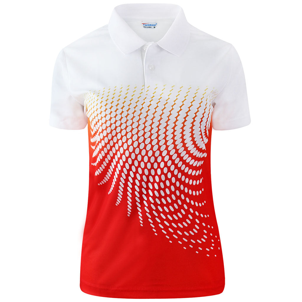 Short Sleeve Quick Dry Polka Dots Polo Jersey for Women(5colors)