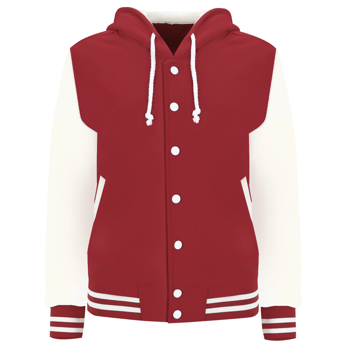 Hoodie Baseball Jacket Casual School Varsity Letterman(4colors)