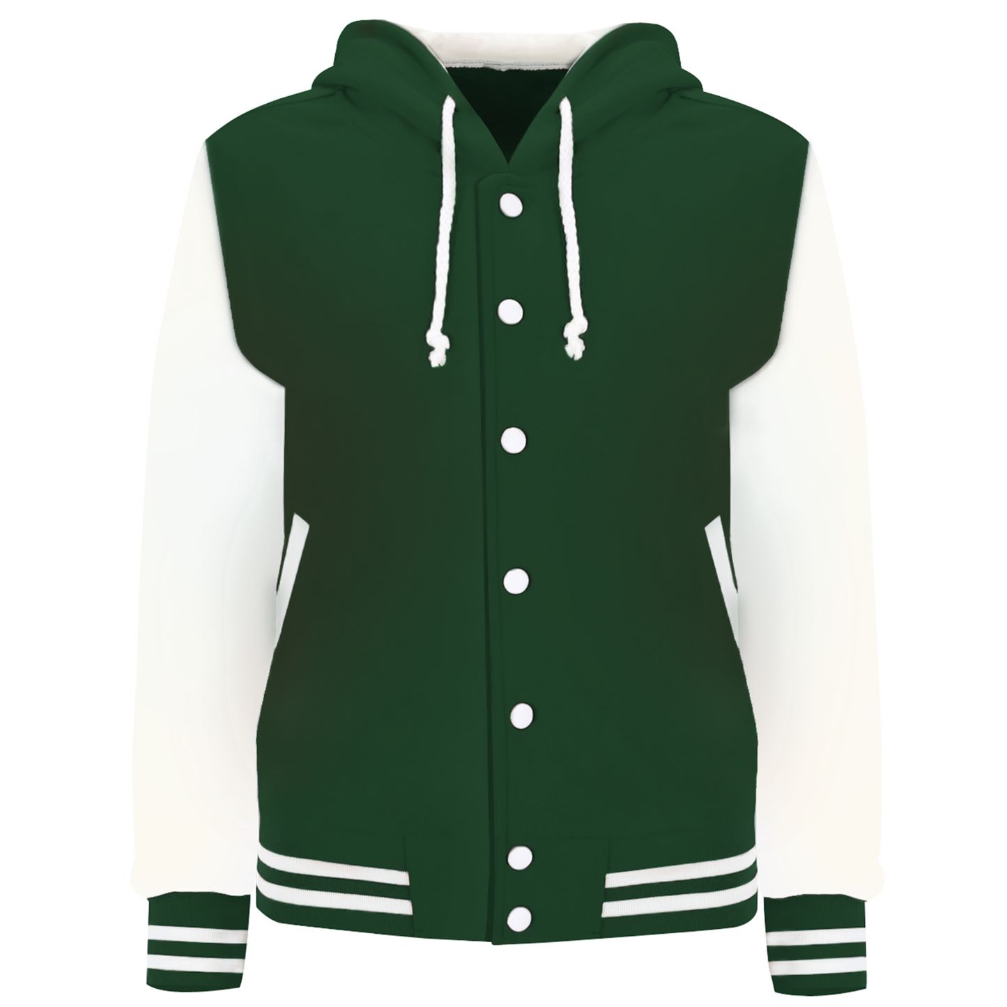 Hoodie Baseball Jacket Casual School Varsity Letterman(4colors)