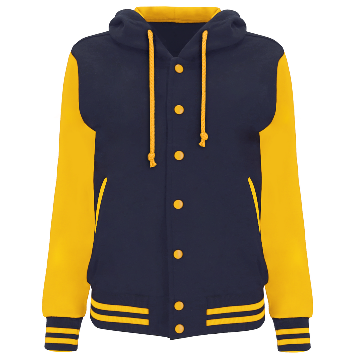 Hoodie Baseball Jacket Casual School Varsity Letterman(4colors)