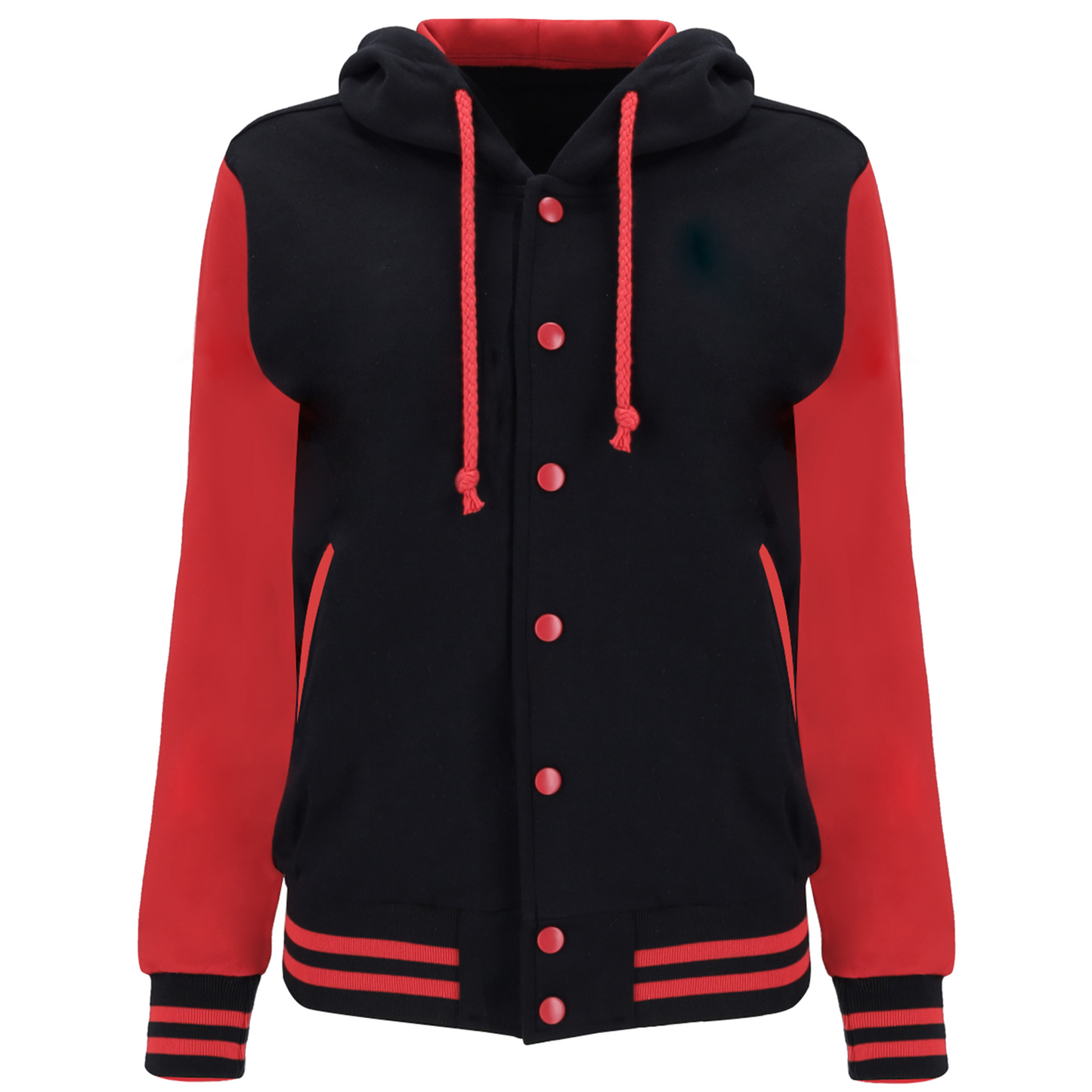 Hoodie Baseball Jacket Casual School Varsity Letterman(4colors)