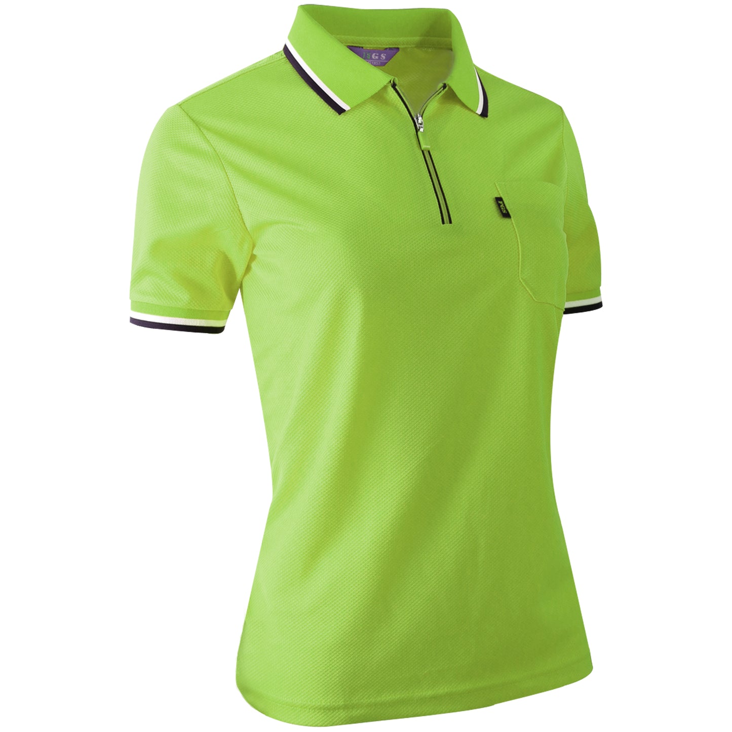 Zip Up Type Fresh Polo Shirts for Women(10colors)