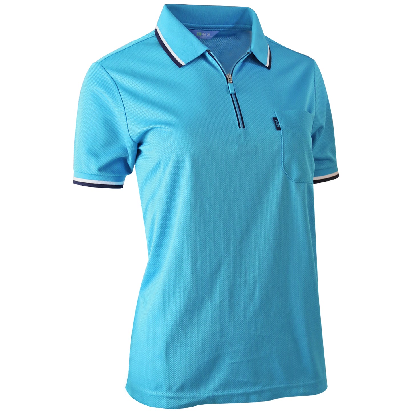 Zip Up Type Fresh Polo Shirts for Women(10colors)