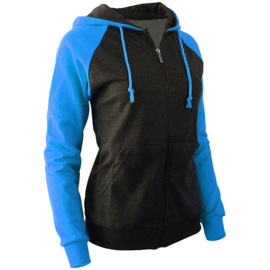 Women Color Block Zip Up Jogging Hoddie Jacket(6colors)