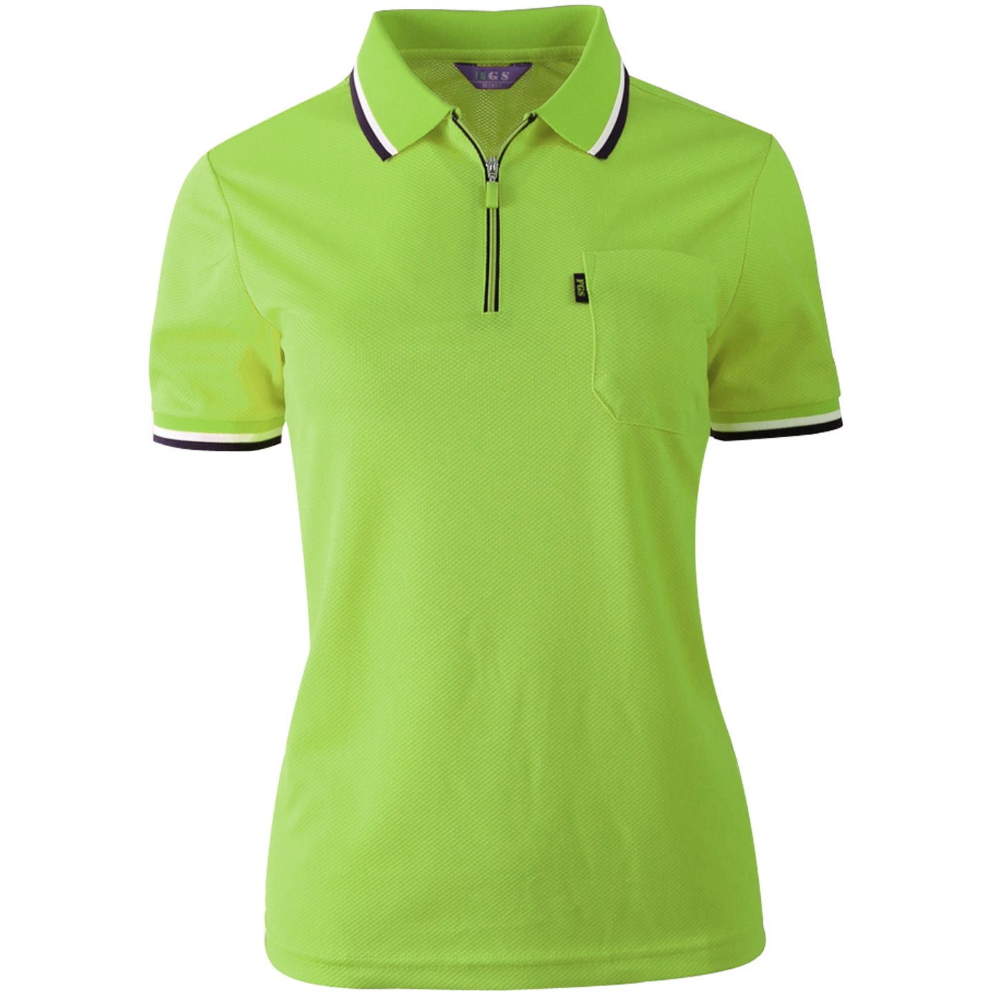 Zip Up Type Fresh Polo Shirts for Women(10colors)