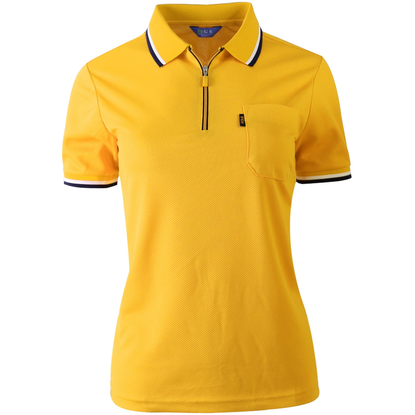 Zip Up Type Fresh Polo Shirts for Women(10colors)