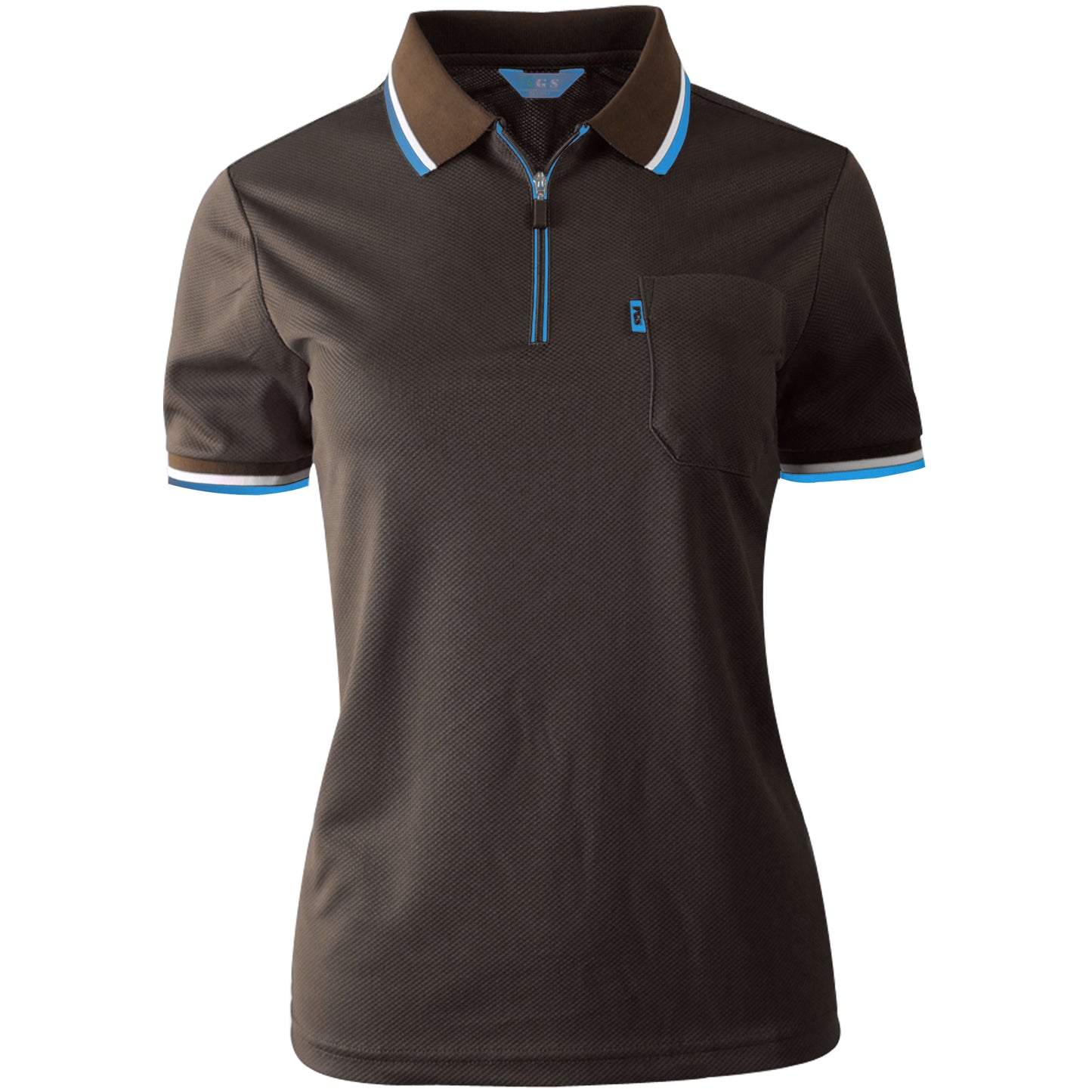 Zip Up Type Fresh Polo Shirts for Women(10colors)