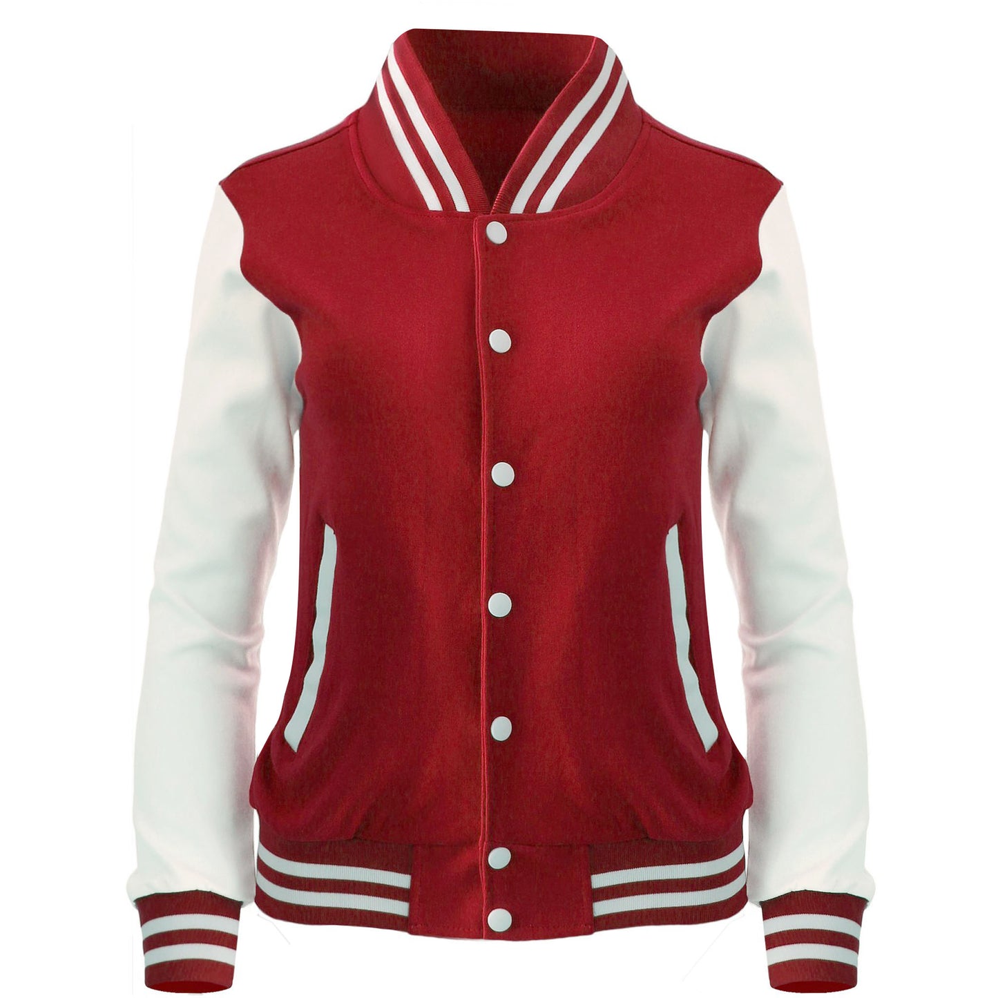 Women Baseball Jacket Casual School Varsity Letterman(8colors)