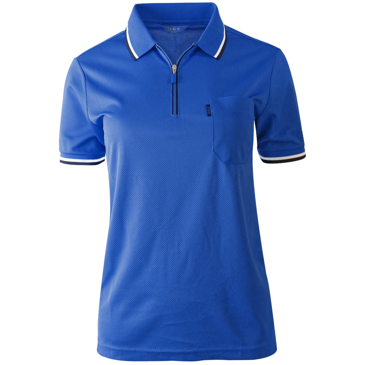 Zip Up Type Fresh Polo Shirts for Women(10colors)