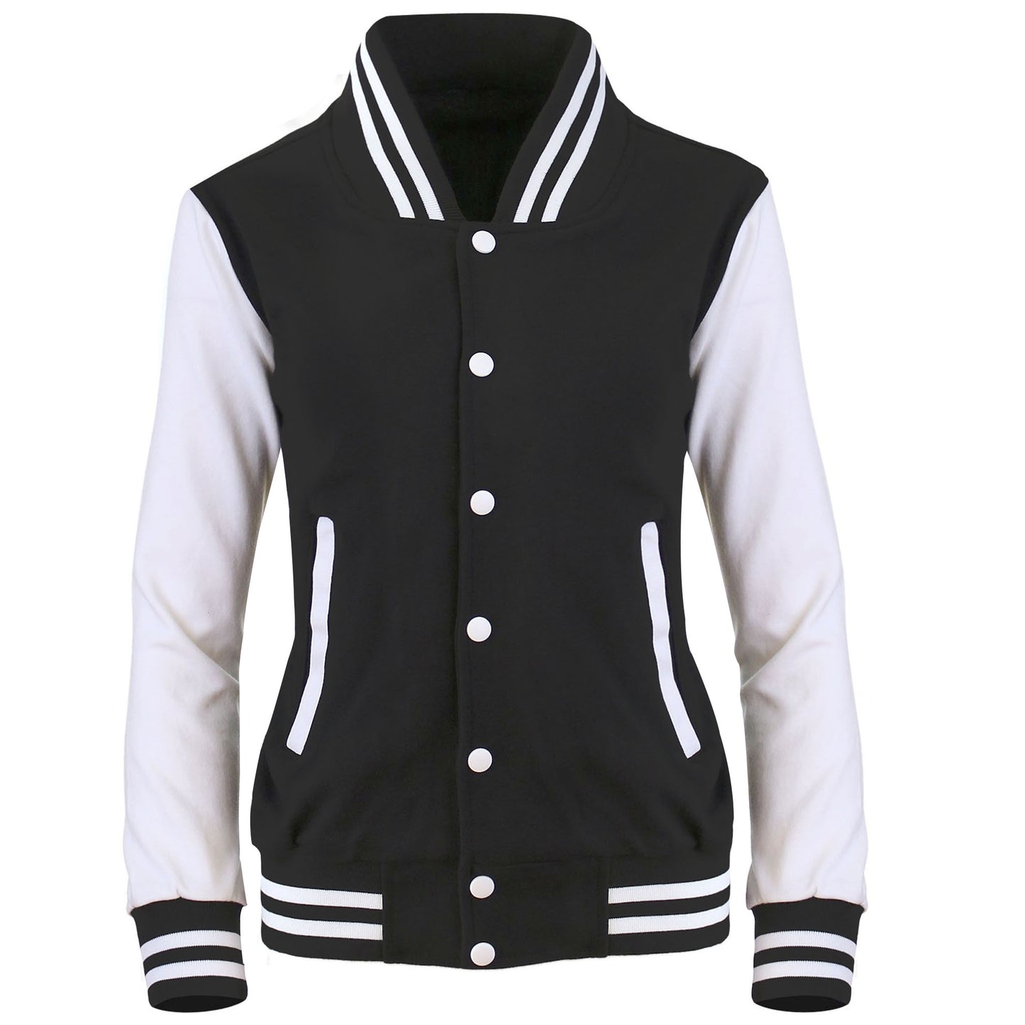 Women Baseball Jacket Casual School Varsity Letterman(8colors)