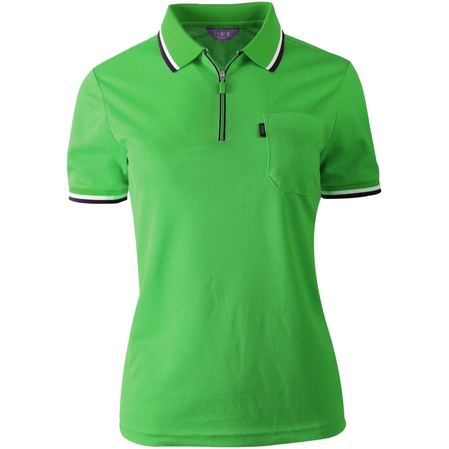 Zip Up Type Fresh Polo Shirts for Women(10colors)